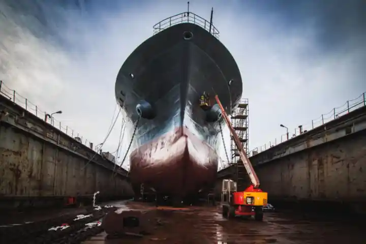 Bulk carrier in drydock – ship sale and purchase